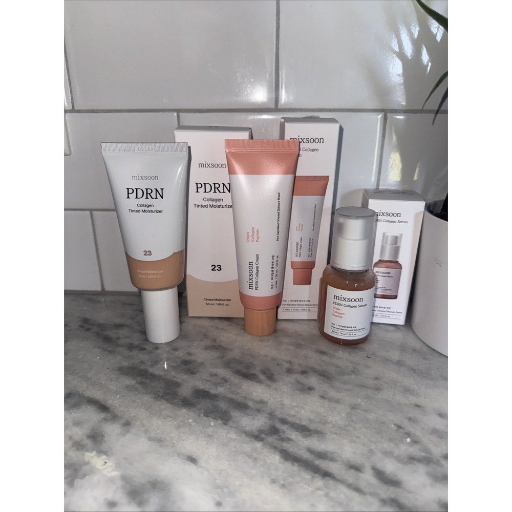 Mixsoon PDRN Serum Collagen Cream Collagen Tinted Moisturizer New In Box